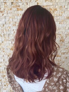 サロンドウィズ 本店 本八幡(Salon de With) ガーリーミディアム/チェリーブラウン./◎30代40代50代