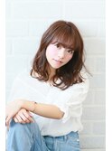 20代30代40代50代 色っぽふんわりミディの重軽ウェーブヘア♪