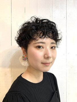クリコ ヘアーデザイン(CLICQUOT hair design) リッジのあるショートパーマ