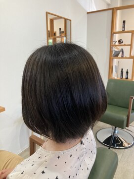 ハルララヘアー(harurara hair) 【harurara hair大分/明野】前下がりショートボブ×丸みショート