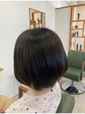 【harurara hair大分/明野】前下がりショートボブ×丸みショート