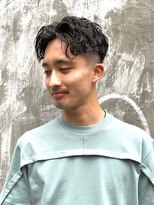 ケシキ大名(keshiki)&nbsp;メンズセンターパートパーマ/