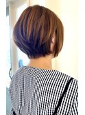 ナチュラルショートボブ/30代40代50代/倉敷