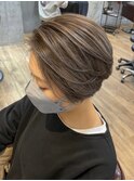ショートボブ×プラチナベージュ【LODAT横浜】