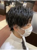 アップバング束感ショート（堀江）