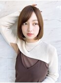 パツっと艶ボブ