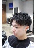 メンズ2ブロックショート