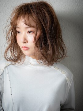 カバーヘア イヴ 戸頭店(COVER HAIR EVE) カーキベージュフレンチカジュアルボブパーマw戸頭10代20代30代