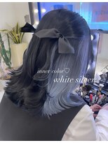 アマンドール(Aman D'or)&nbsp;ホワイトラベンダーで色落ちまで可愛いインナーカラーに♪