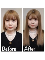 エクステ美容室 セクション 横浜石川町(SECTION)&nbsp;ボブにエクステ【シールエクステ/編み込みエクステ】