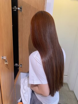 エニエンメイクス 立川(ENIEN MAKE'S) スーパーロング/艶髪/暖色カラー/オレンジブラウン/Aujua