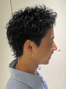 オンド(Onde) スパイキーショート×パーマ