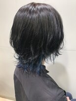 ローレン(Loren) ウルフ／インナーカラー／ネイビー