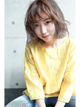 ラフィスヘアー プアナ 小田原店(La fith hair puana) 【La fith】シースルーバング×ふんわりボブ