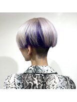 プランクスター(prankster)&nbsp;[prankster]ハンサムショートシルバー×ムラサキ