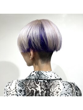 プランクスター(prankster) [prankster]ハンサムショートシルバー×ムラサキ