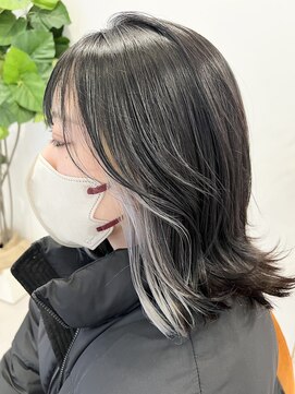 アグ ヘアー クレール 延時店(Agu hair Clair) インナーにホワイトカラー◎