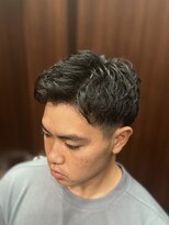 ヒロギンザ 青山店(HIRO GINZA)&nbsp;30代40代ツーブロックアップバング＋アイロンパーマ