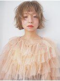 ホワイトピンク グレージュカラー フレンチカジュアル