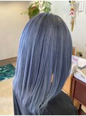 ブリーチonカラーはブルー