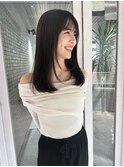 セミロング　ストレート
