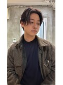 men's hair/曲がる縮毛矯正/刈り上げセンターパート/メンズ
