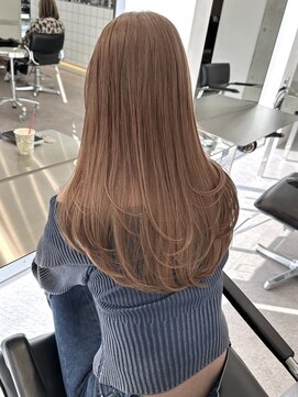 サンクプロジェクト(cinq PROJECT) 原宿韓国顔周りレイヤーミルクティーヘーゼルベージュグレージュ