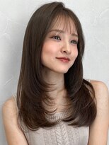 アグノス 青山(Agnos)&nbsp;うるツヤセミディくせ毛風カール愛されモテ髪ダークアッシュ