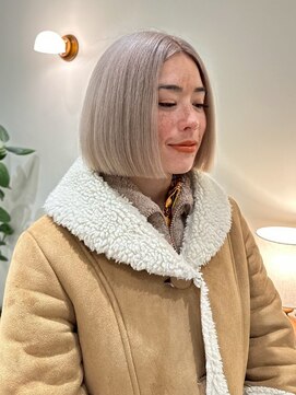 ハーパーズ 渋谷(harpers) ホワイトベージュボブ