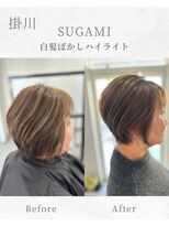 スガミ(SUGAMI)&nbsp;白髪ぼかしハイライト