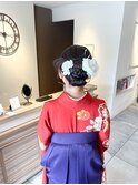 袴着付け/カチモリヘア/卒業式ヘア/茨木着付け