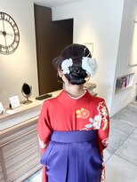 ヘアースタジオ エフ(Hair studio f)&nbsp;袴着付け/カチモリヘア/卒業式ヘア/茨木着付け