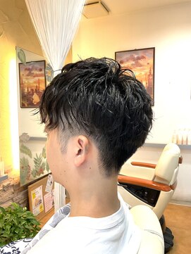 スギモト(Sugimoto) メンズ 2ブロック ナチュラルパーマ