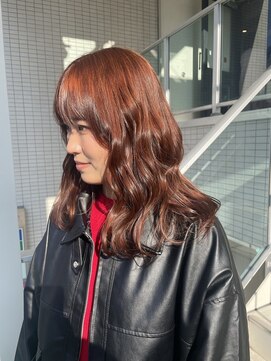 ケシキ 立川 立川南口(keshiki) orange brown♪　レイヤーカット