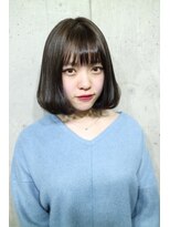 サロンドミルク 原宿(salon de MiLK)&nbsp;【salon de MiLK 原宿】透け感×暗髪透明感ボブ