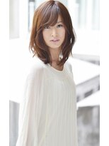 ヘアーアートシフォン 池袋西口店(Hair art chiffon)&nbsp;モードクラシカルの姫カット&ミルクティーカラーセミディ☆池袋