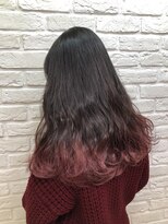 アンククロス 表参道(ANKH CROSS)&nbsp;裾カラー×チェリーピンク 【ANKH CROSS 表参道】