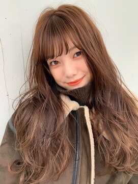 ラグ(log) 毛先パーマ×メルティベージュロング！