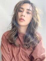 アルバム 銀座(ALBUM GINZA)&nbsp;無造作ロング_毛先パーマことりベージュ_66823