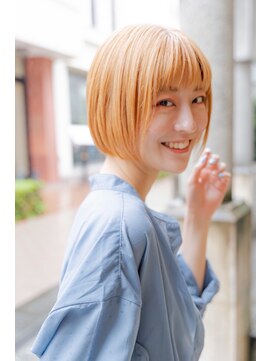 エイミー(Aimee) Aimee 町田　ミニボブ×カッパーオレンジ