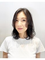 クロリ 淡路店(Chlori) ミディアムレイヤーボブ☆20.30.40代人気ひし形