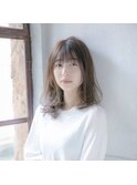前髪/こなれミディ/ウェーブパーマ/アンブレラカラー/銀座