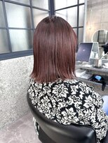 レーベン(LEBEN) 【ブリーチなし】ボルドーカラーとぱつっとボブ★