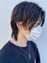 ニアウ 太田店(Niau)&nbsp;センターパートウルフメンズカットメンズパーマスパイラルパーマ