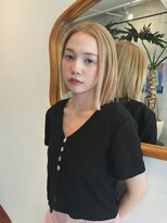 ヒュージ 三軒茶屋(huge)&nbsp;外ハネボブミディアム×ニュアンスカラー_20代30代