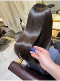 ブラウンカラー×水素カラー×髪質改善トリートメント