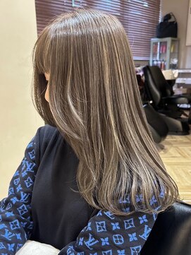 ヒビヲ(HIBIO) 脱白髪染めハイライトカラー 白髪ぼかし 白髪染め ブリーチ 30代