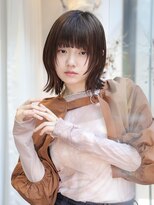 エムスラッシュ 表参道(M.SLASH)&nbsp;ウルフレイヤー/アッシュオリーブ/ツヤ髪/姫カット/表参道