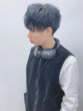 モリオフロムロンドン 松戸店(Morio from London) 【松戸 岩口】ネイビーブルー刈り上げマッシュショート