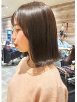 トッカ 札幌(tocca) 【熊澤】切りっぱなし/アッシュグレージュ/linkトリートメント
